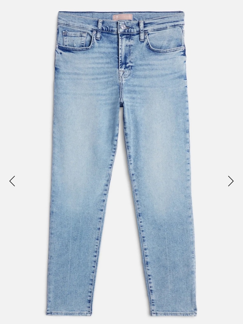 7 For All Mankind | Josefina Luxe Vintage High Waist Straight Leg Light Wash 27
